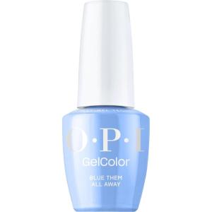 imageOPI GelColor  Opaque Crme and Sheer Jelly Shades  Long Lasting UV Cure Gel Nail Polish with High Shine  Vegan ampamp Hema Free  Make Em Jelly Collection  Summer 2025Blue Them All Away  Opaque Bright Blue