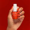 imageOPI GelColor Gel Nail Polish  Opaque Bright Red Crme UV Cure Gel Nail Polish  Vegan ampamp HEMA Free Long Lasting High ShineRust and Relaxation