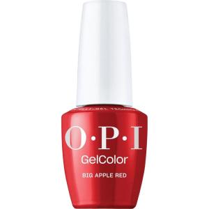 imageOPI GelColor Gel Nail Polish  Opaque Bright Red Crme UV Cure Gel Nail Polish  Vegan ampamp HEMA Free Long Lasting High ShineBig Apple Red