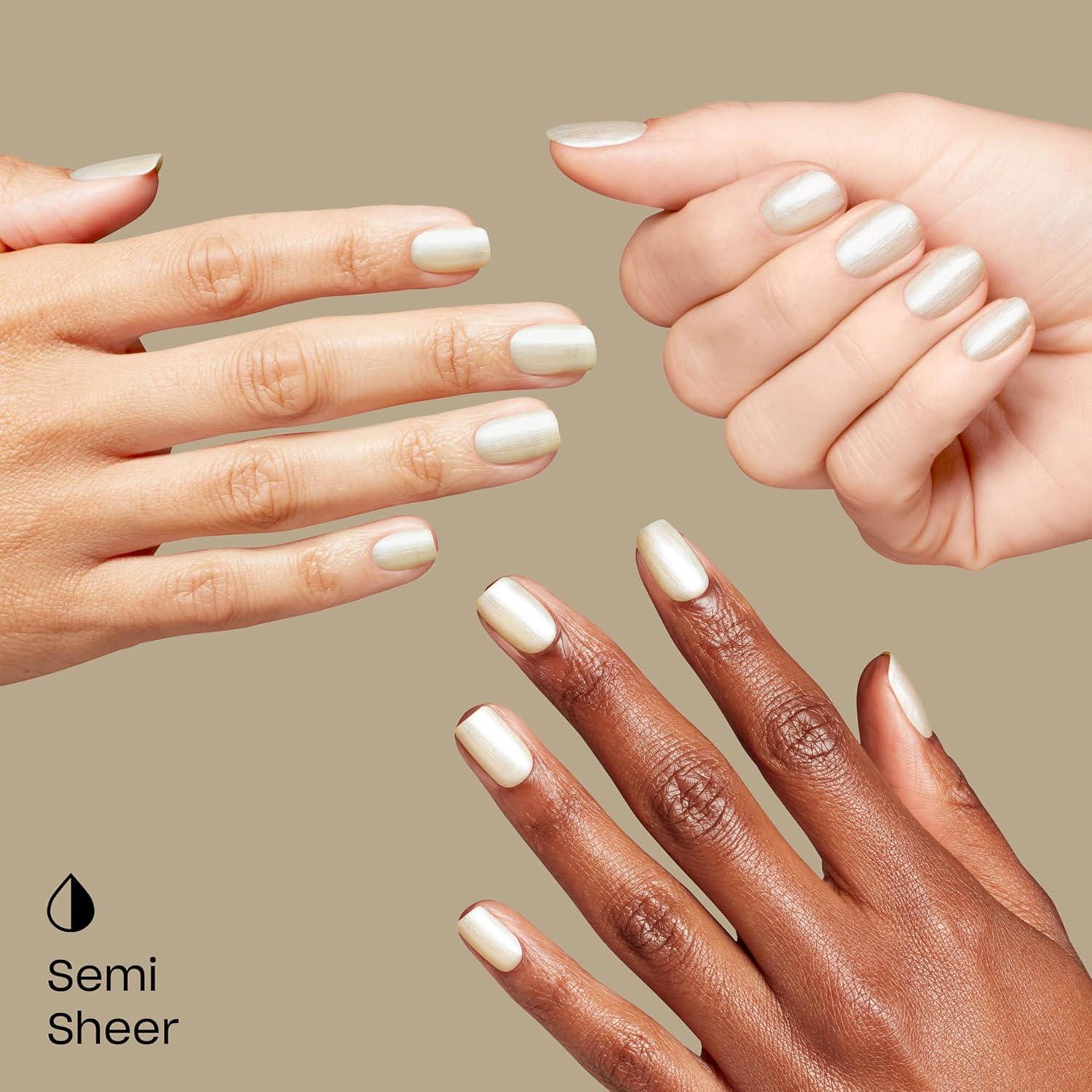 imageOPI RapiDry Snow Time Like the Present  SemiSheer Bright Pearl White Quick Dry Nail Polish  Vegan Smudge Proof Fast Drying  Snow Time to Waste  Holiday 2025