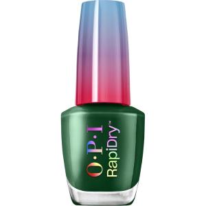 imageOPI RapiDry Fir Surely Fast  Opaque Dark Cool Forest Green Crme Quick Dry Nail Polish  Vegan Smudge Proof Fast Drying  Snow Time to Waste  Holiday 2025