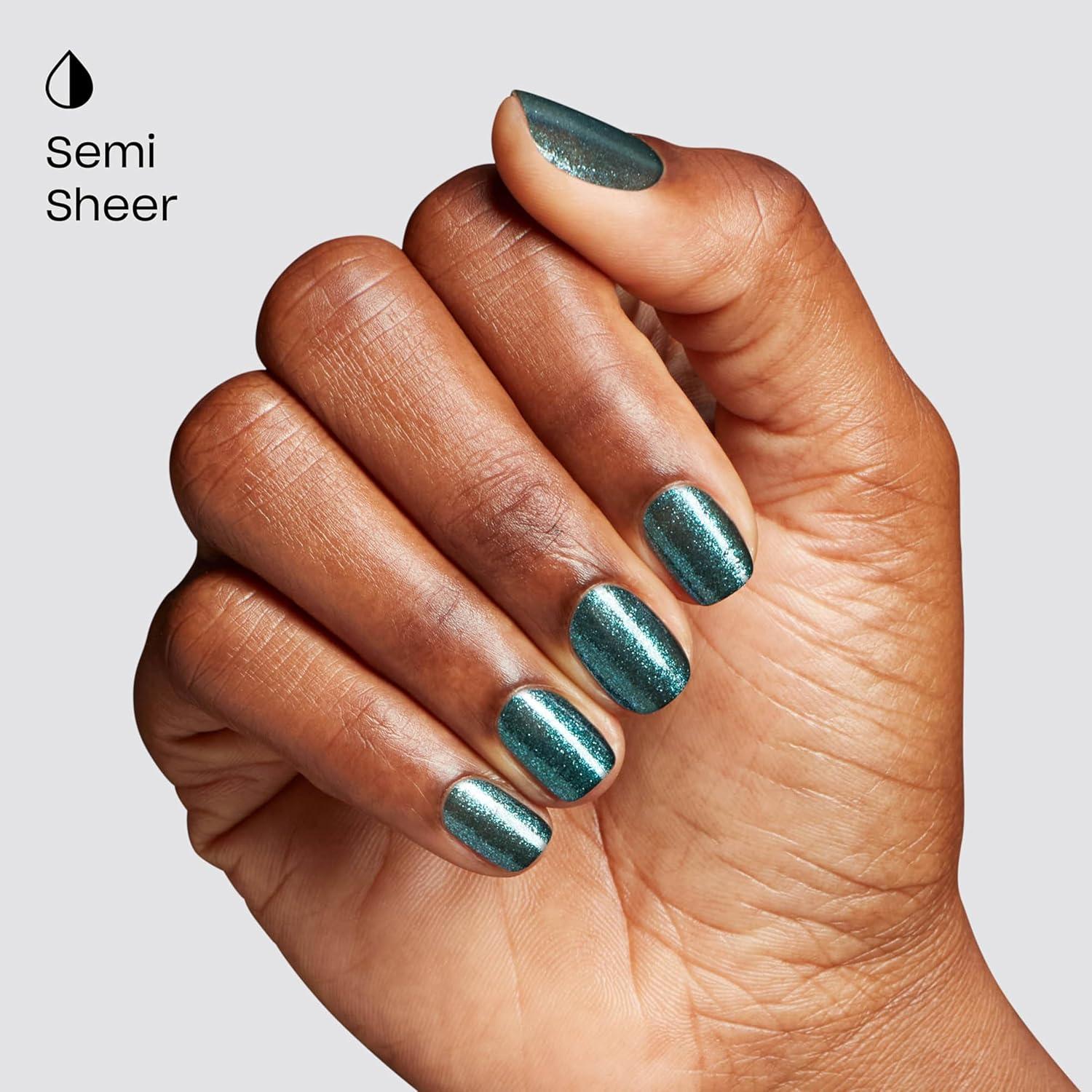 imageOPI GelColor  SemiSheer Opaque ampamp Shimmer Winter Shades  Long Lasting UV Cure Gel Nail Polish with High Shine  Vegan ampamp HEMA Free  Good Enough to Treat Collection  Holiday 2025Yuletide Sweetings  SemiSheer Cool Dark Green with Blue Shimmer