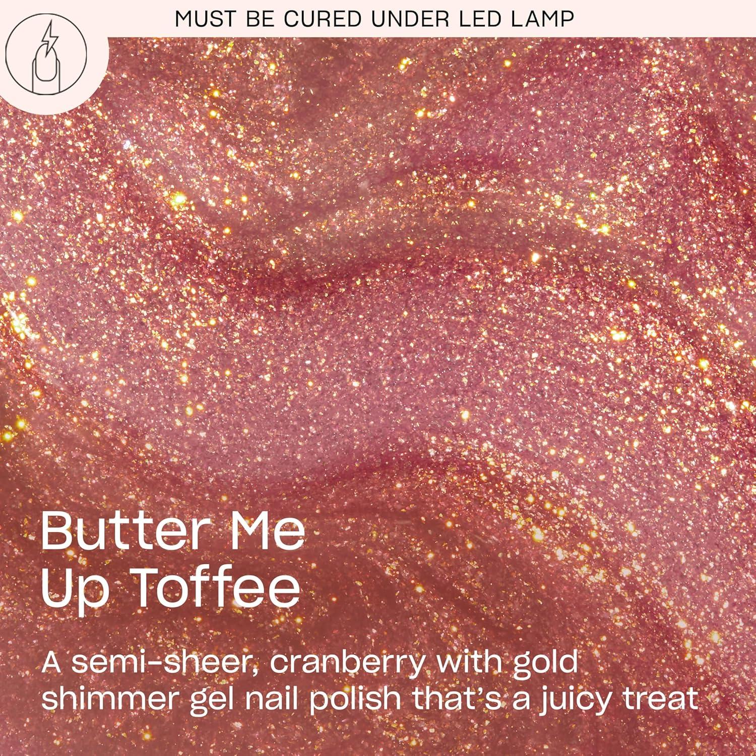 imageOPI GelColor  SemiSheer Opaque ampamp Shimmer Winter Shades  Long Lasting UV Cure Gel Nail Polish with High Shine  Vegan ampamp HEMA Free  Good Enough to Treat Collection  Holiday 2025Butter Me Up Toffee  SemiSheer Warm Red Berry Brown with Gold Shimmer