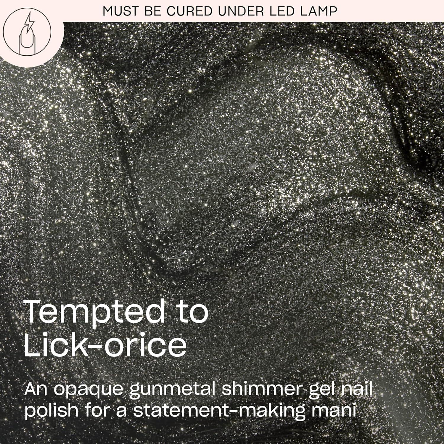 imageOPI GelColor  SemiSheer Opaque ampamp Shimmer Winter Shades  Long Lasting UV Cure Gel Nail Polish with High Shine  Vegan ampamp HEMA Free  Good Enough to Treat Collection  Holiday 2025Tempted to Lickorice  Opaque Dark Cool Gray Shimmer