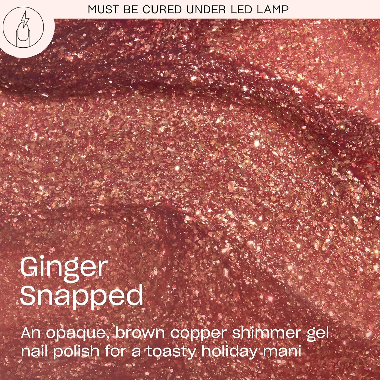 imageOPI GelColor  SemiSheer Opaque ampamp Shimmer Winter Shades  Long Lasting UV Cure Gel Nail Polish with High Shine  Vegan ampamp HEMA Free  Good Enough to Treat Collection  Holiday 2025Ginger Snapped  Opaque Dark Warm Copper Brown Shimmer
