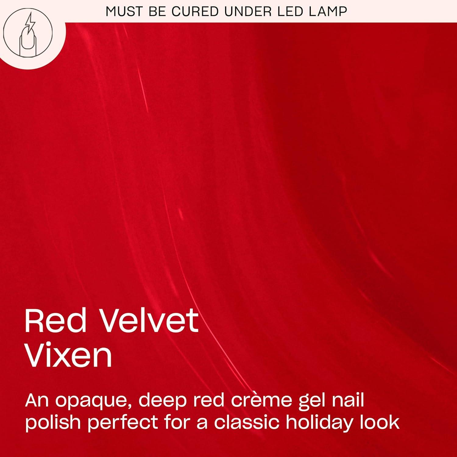 imageOPI GelColor  SemiSheer Opaque ampamp Shimmer Winter Shades  Long Lasting UV Cure Gel Nail Polish with High Shine  Vegan ampamp HEMA Free  Good Enough to Treat Collection  Holiday 2025Red Velvet Vixen  Opaque Dark Warm Red Crme