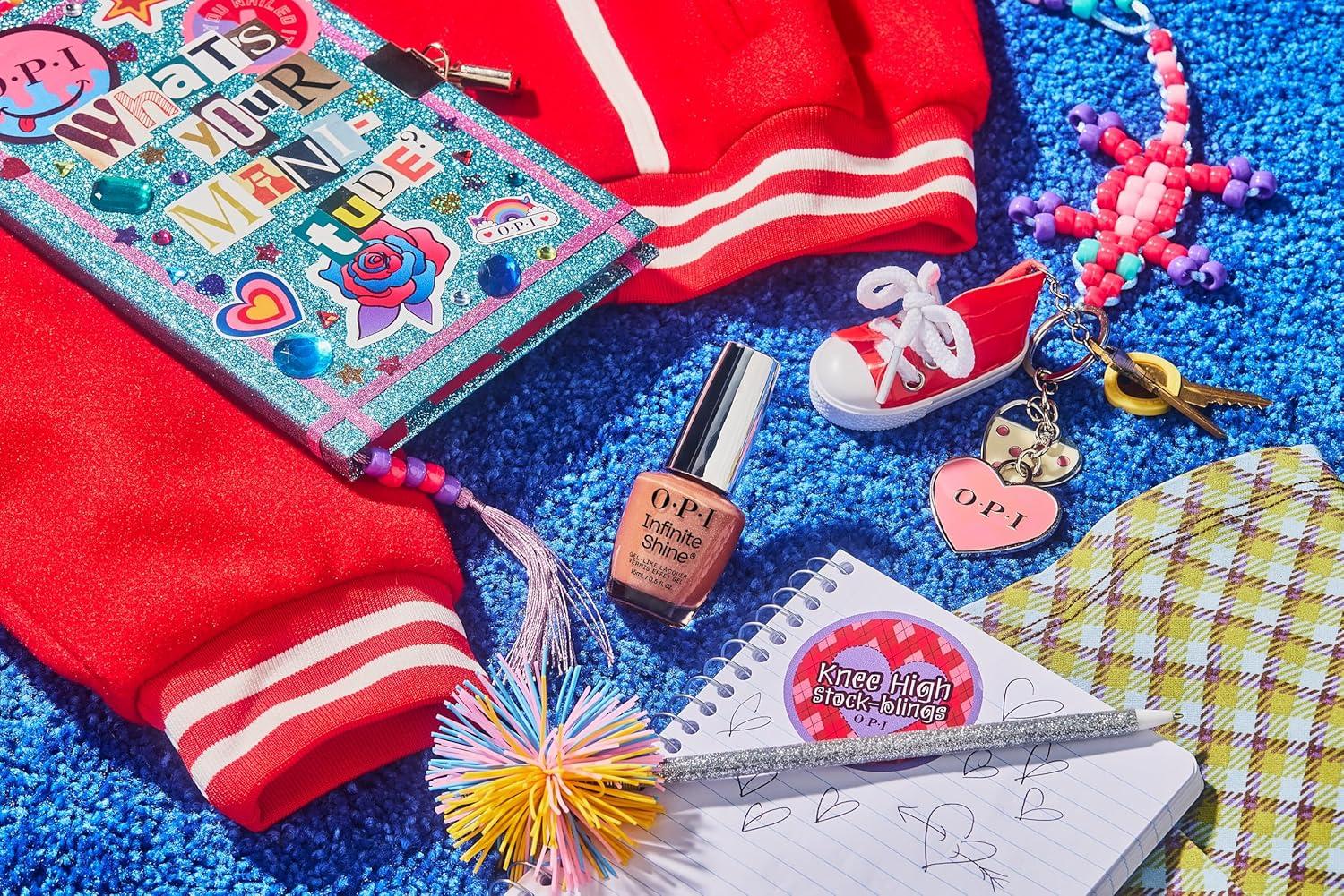 imageOPI Infinite Shine GelLike Lacquer  Opaque Crme Shimmer and Sheer Long Lasting Wear Vegan Nail Polish Shades  Whats Your Manitude  Fall 2025A Total Suzi  Opaque Soft Neutral Beige Brown