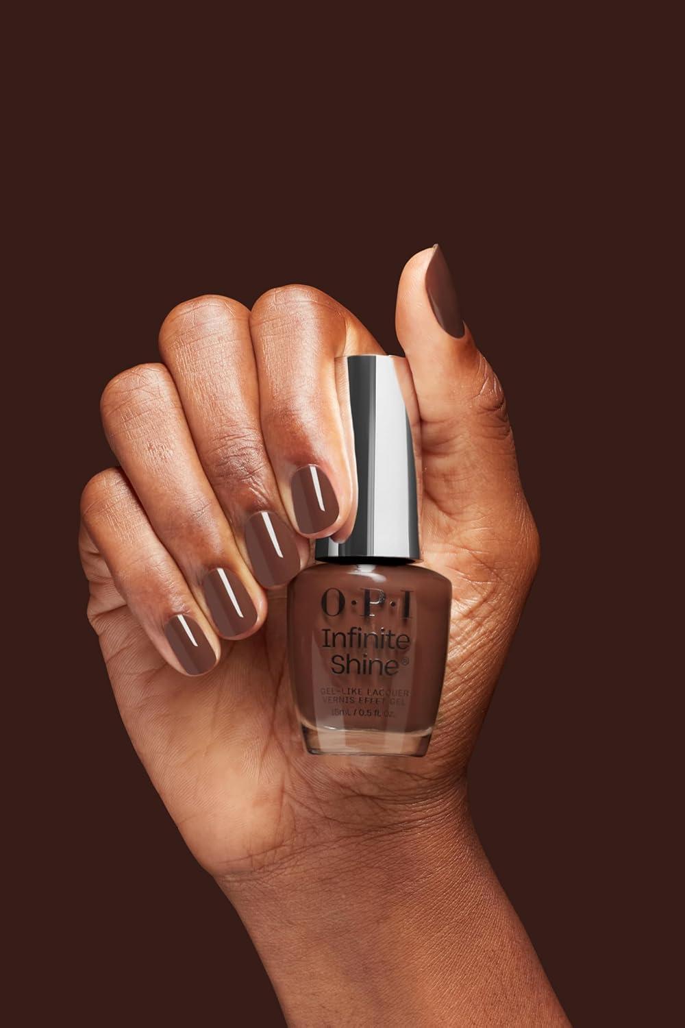 imageOPI Infinite Shine GelLike Lacquer  Opaque Crme Shimmer and Sheer Long Lasting Wear Vegan Nail Polish Shades  Whats Your Manitude  Fall 2025Lip Hot Liner  Opaque Neutral Dark Brown
