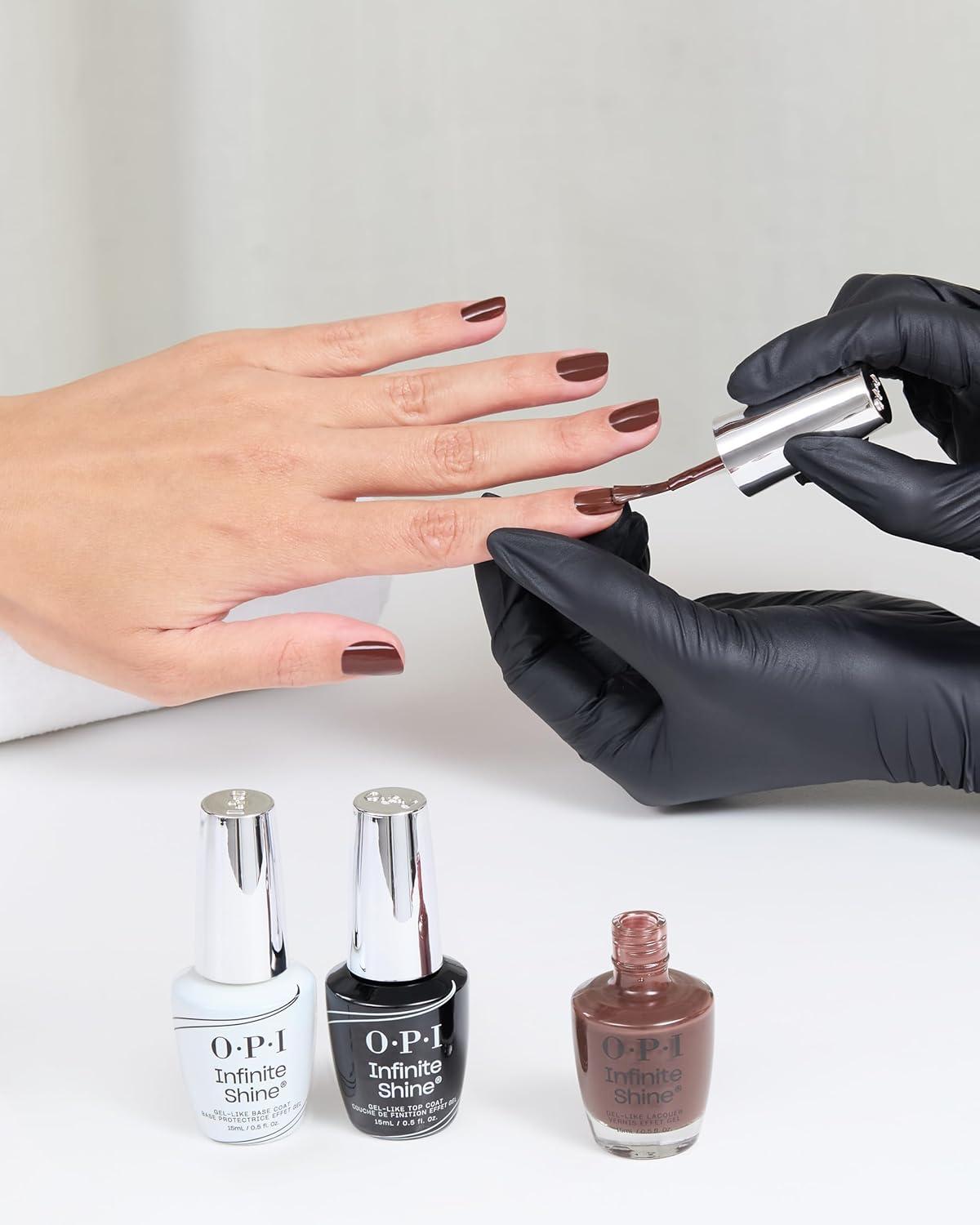 imageOPI Infinite Shine GelLike Lacquer  Opaque Crme Shimmer and Sheer Long Lasting Wear Vegan Nail Polish Shades  Whats Your Manitude  Fall 2025Lip Hot Liner  Opaque Neutral Dark Brown