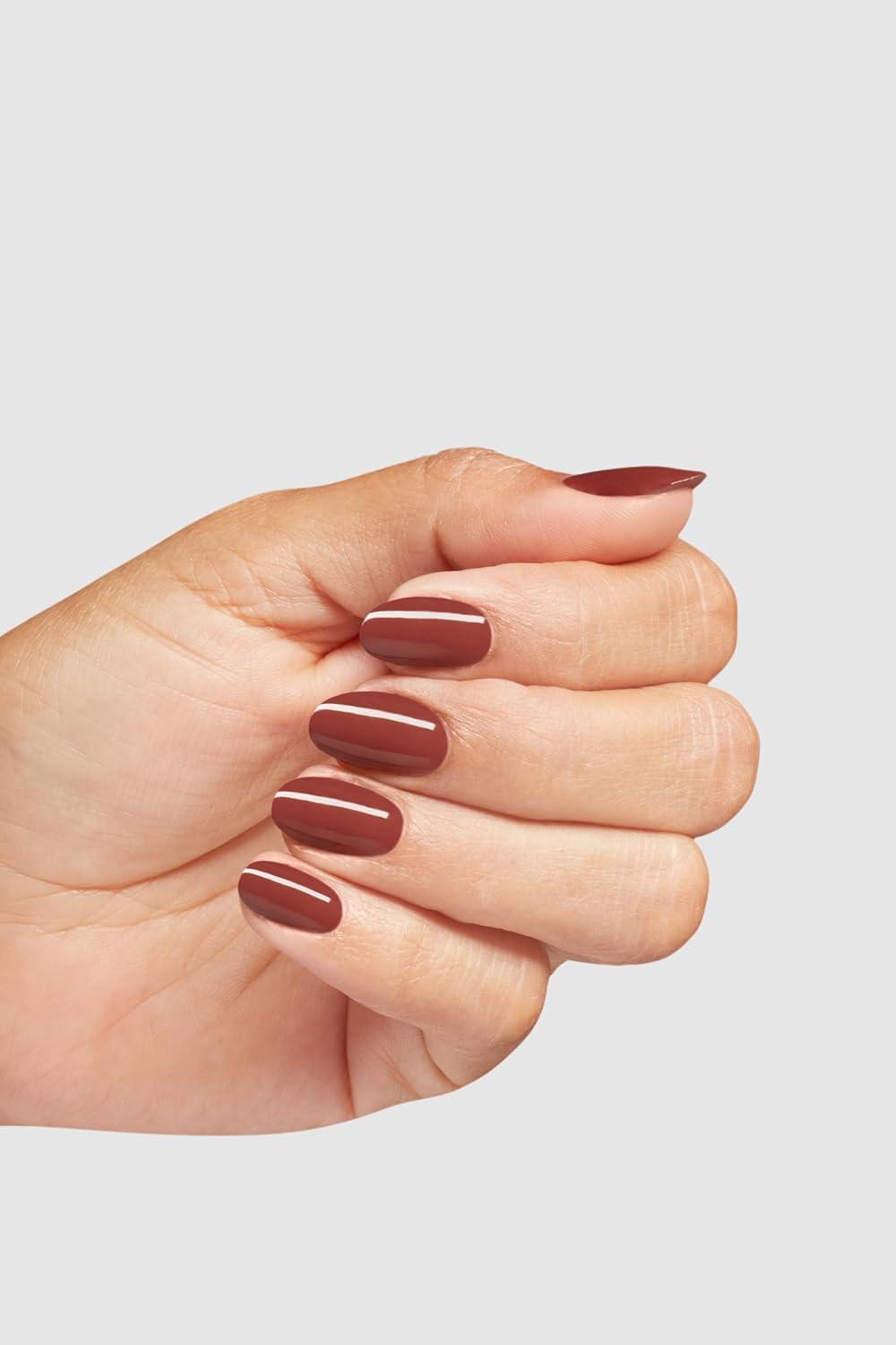 imageOPI Infinite Shine GelLike Lacquer  Opaque Crme Shimmer and Sheer Long Lasting Wear Vegan Nail Polish Shades  Whats Your Manitude  Fall 2025Nail Prep Rally  Opaque Dark Warm Red Brown