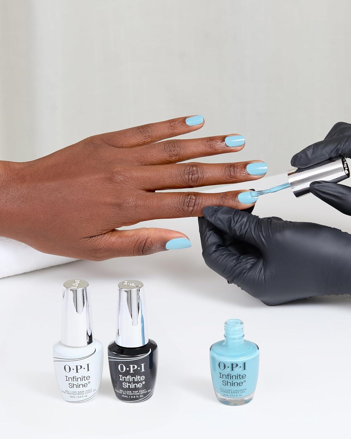 imageOPI Infinite Shine GelLike Lacquer  Opaque Crme Shimmer and Sheer Long Lasting Wear Vegan Nail Polish Shades  Whats Your Manitude  Fall 2025Totally Tubluear  Opaque Soft Bright Blue Gray