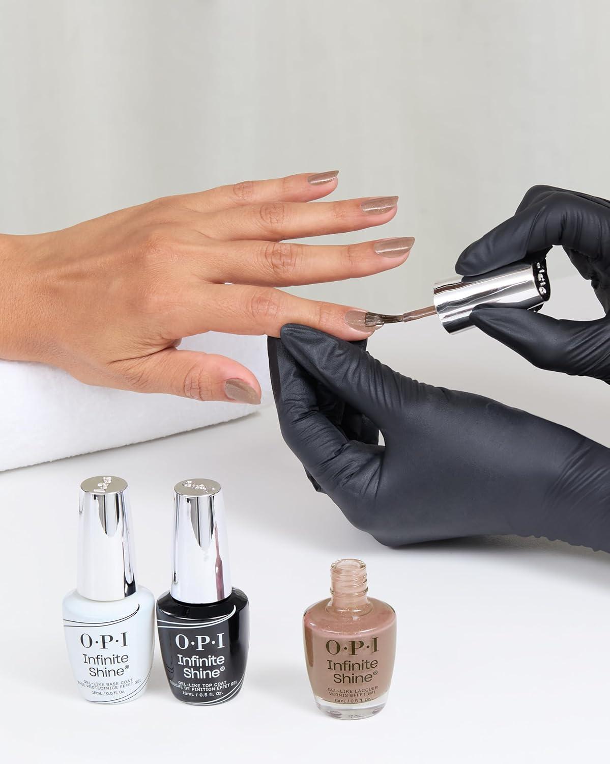 imageOPI Infinite Shine GelLike Lacquer  Opaque Crme Shimmer and Sheer Long Lasting Wear Vegan Nail Polish Shades  Whats Your Manitude  Fall 2025Track Suited Cutie  SemiSheer Soft Neutral Mauve Gold Shimmer