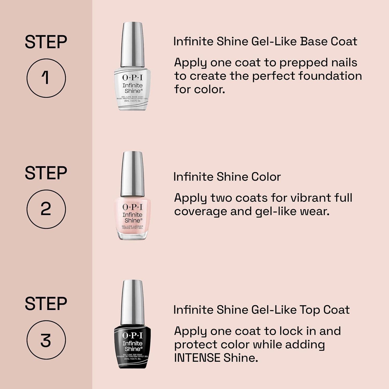 imageOPI Infinite Shine Nail Polish Colors  SemiSheer Sheer Bright Opaque ampamp Shimmer Winter Shades  Long Lasting Wear  Good Enough to Treat Collection  Holiday 2025Put the Icy in Spicy  Opaque Soft Cool Holographic Icy Blue Shimmer