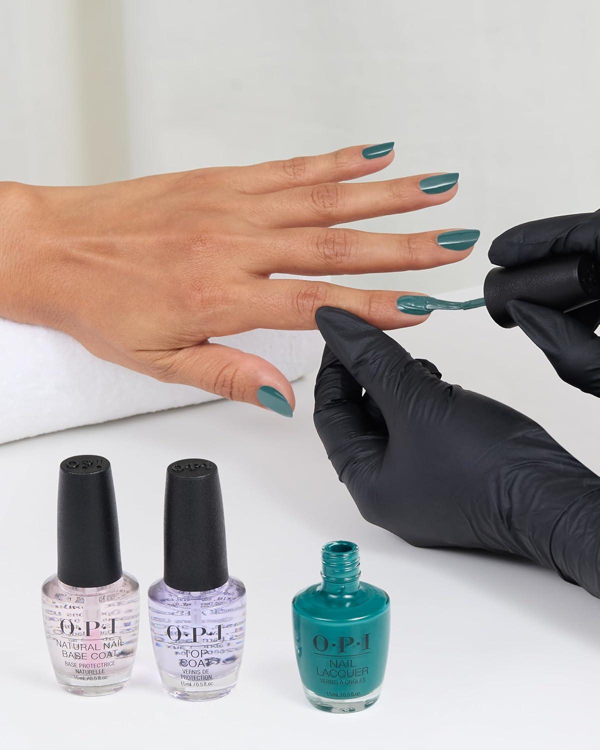 imageOPI Nail Lacquer Nail Polish  Opaque Crme and Sheer Nail Polish Shades  Fast Drying Streak Free and Chip Resistant Wear  Whats Your Manitude  Fall 2025Baby Teel  Opaque Cool Dark Teal