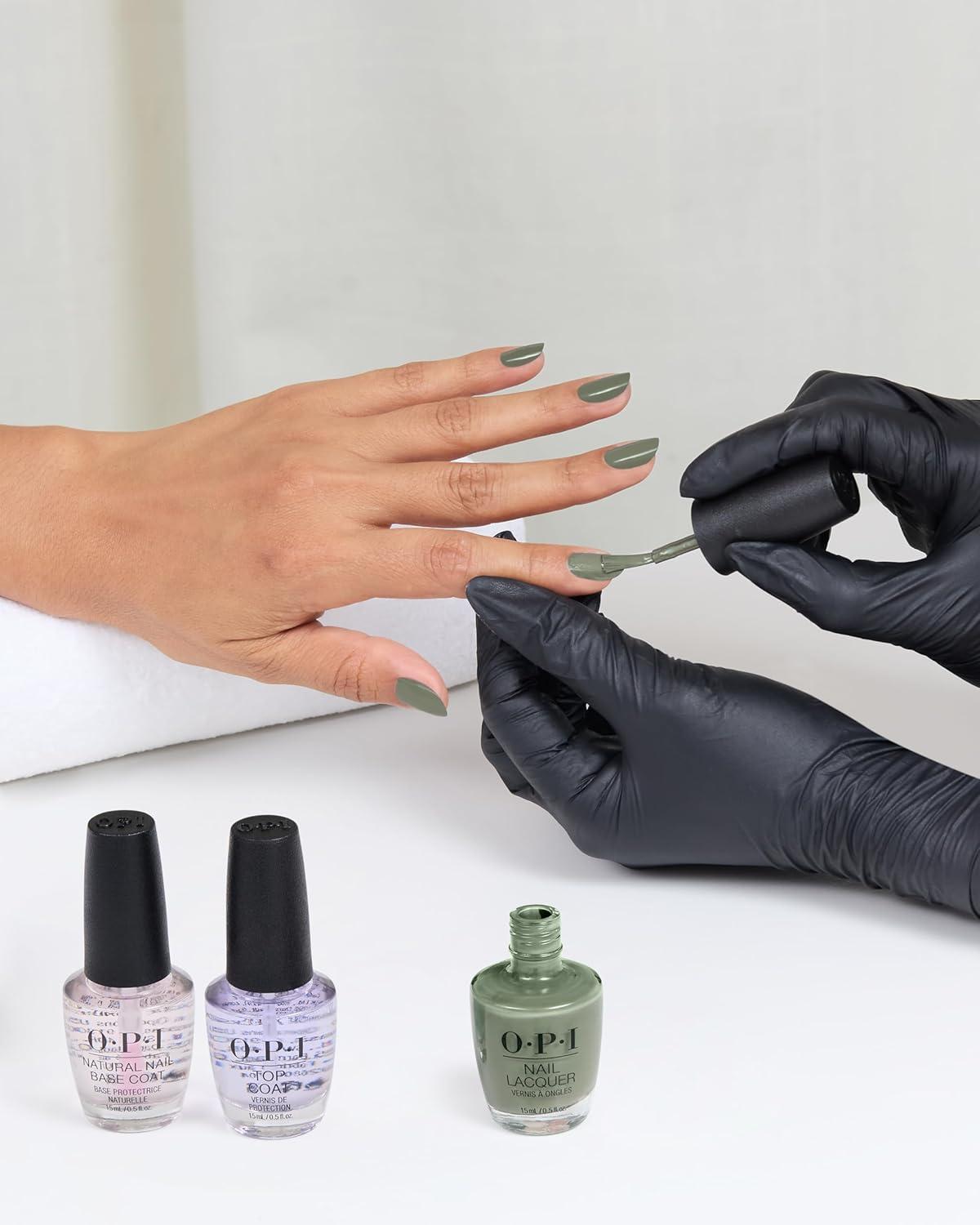 imageOPI Nail Lacquer Nail Polish  Opaque Crme and Sheer Nail Polish Shades  Fast Drying Streak Free and Chip Resistant Wear  Whats Your Manitude  Fall 2025Cargo All Out  Opaque Cool Army Green