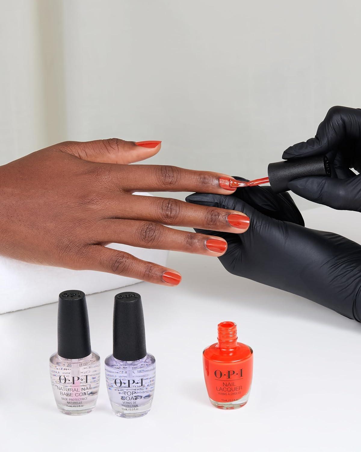 imageOPI Nail Lacquer Nail Polish  Opaque Crme and Sheer Nail Polish Shades  Fast Drying Streak Free and Chip Resistant Wear  Whats Your Manitude  Fall 2025Totally Redical  Opaque Bright Warm Red Orange