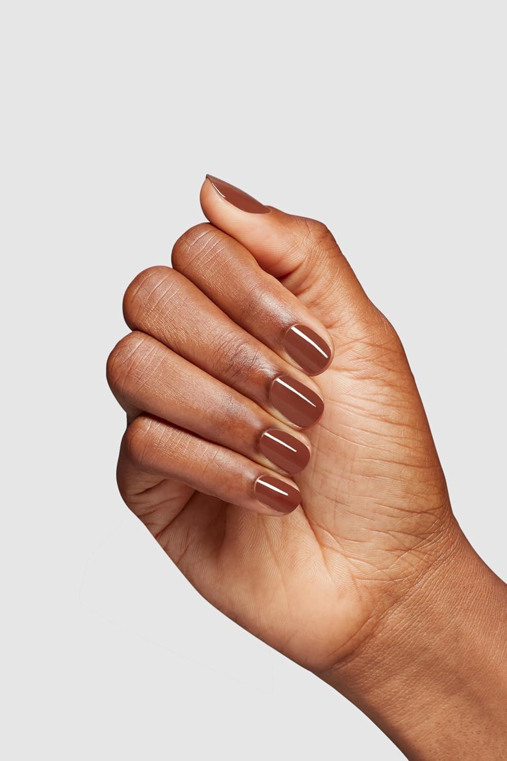 imageOPI Nail Lacquer Nail Polish  Opaque Crme and Sheer Nail Polish Shades  Fast Drying Streak Free and Chip Resistant Wear  Whats Your Manitude  Fall 2025Slip Dressed Up  Opaque Dark Red Brown