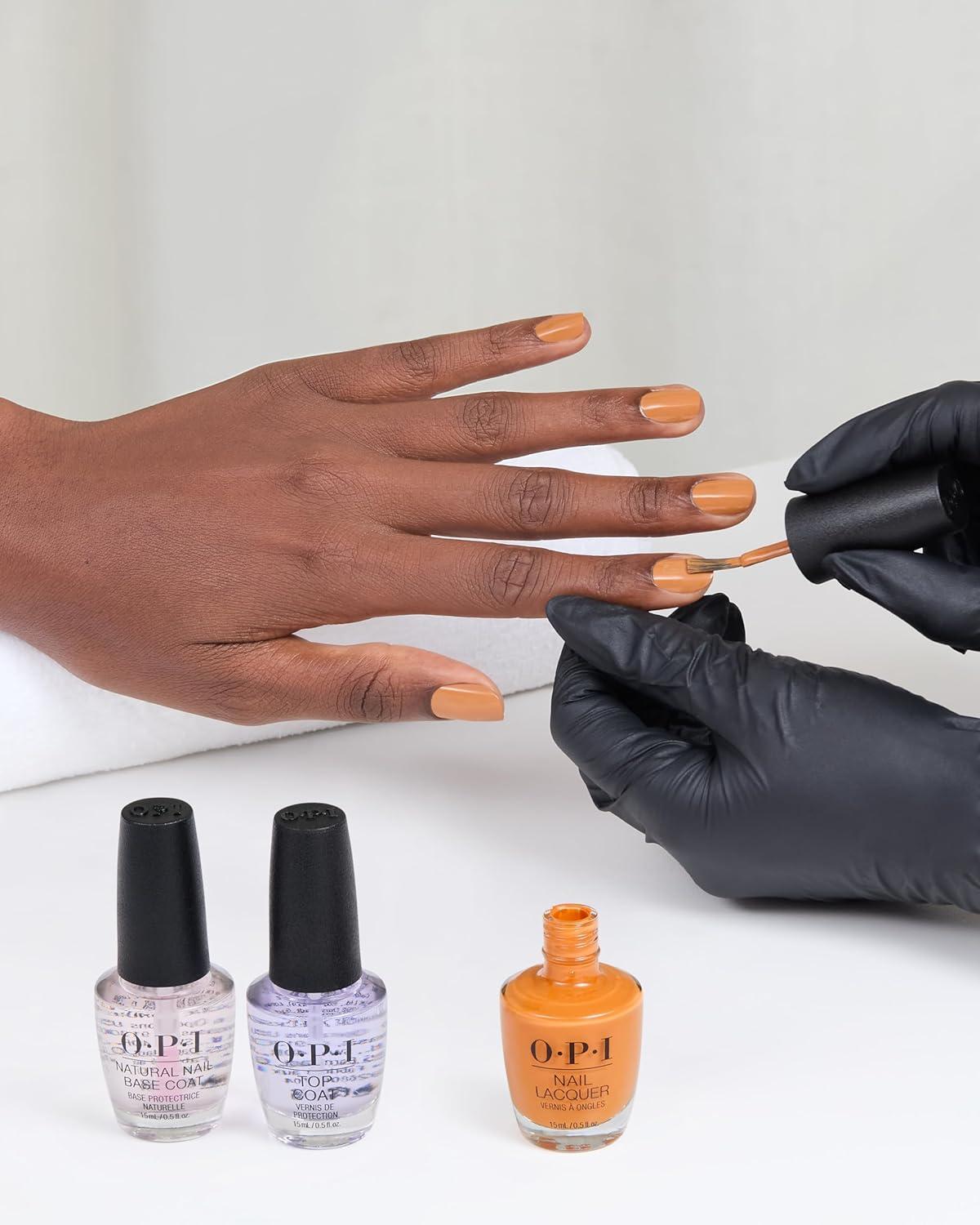 imageOPI Nail Lacquer Nail Polish  Opaque Crme and Sheer Nail Polish Shades  Fast Drying Streak Free and Chip Resistant Wear  Whats Your Manitude  Fall 2025Penny Loafer Lane  Opaque Dark Yellow Marigold