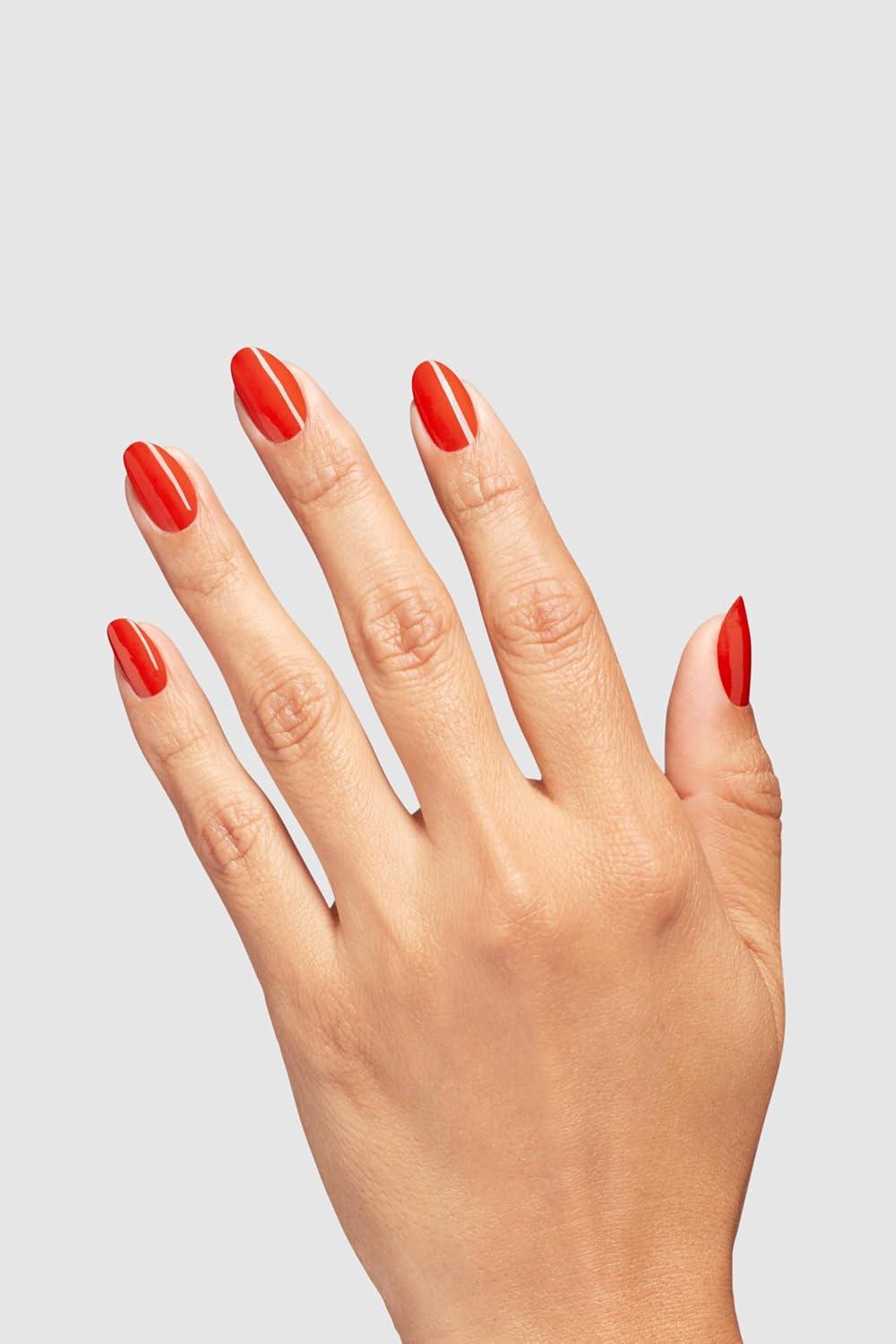 imageOPI Nail Lacquer Nail Polish  Opaque Crme and Sheer Nail Polish Shades  Fast Drying Streak Free and Chip Resistant Wear  Whats Your Manitude  Fall 2025Totally Redical  Opaque Bright Warm Red Orange