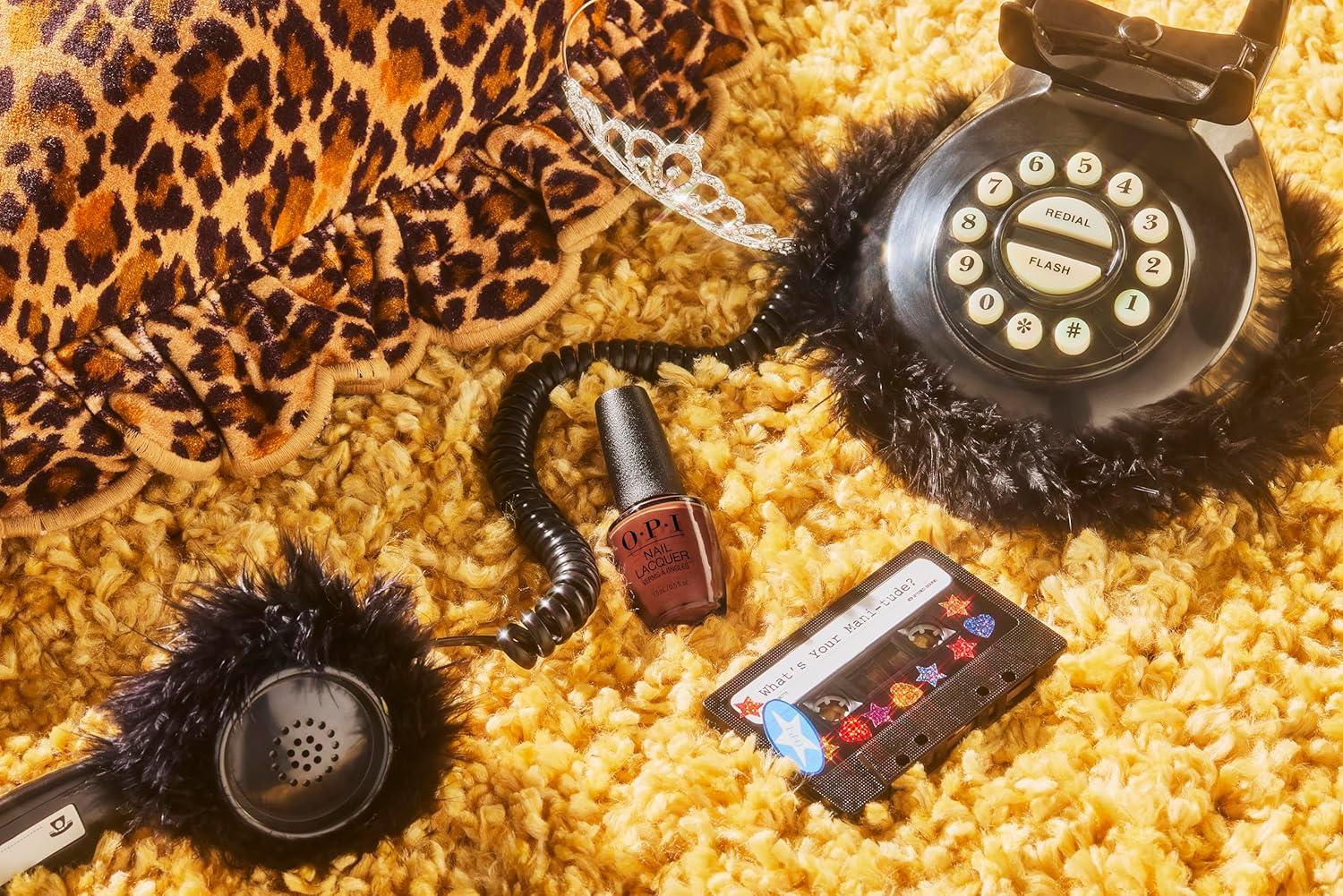 imageOPI Nail Lacquer Nail Polish  Opaque Crme and Sheer Nail Polish Shades  Fast Drying Streak Free and Chip Resistant Wear  Whats Your Manitude  Fall 2025Slip Dressed Up  Opaque Dark Red Brown