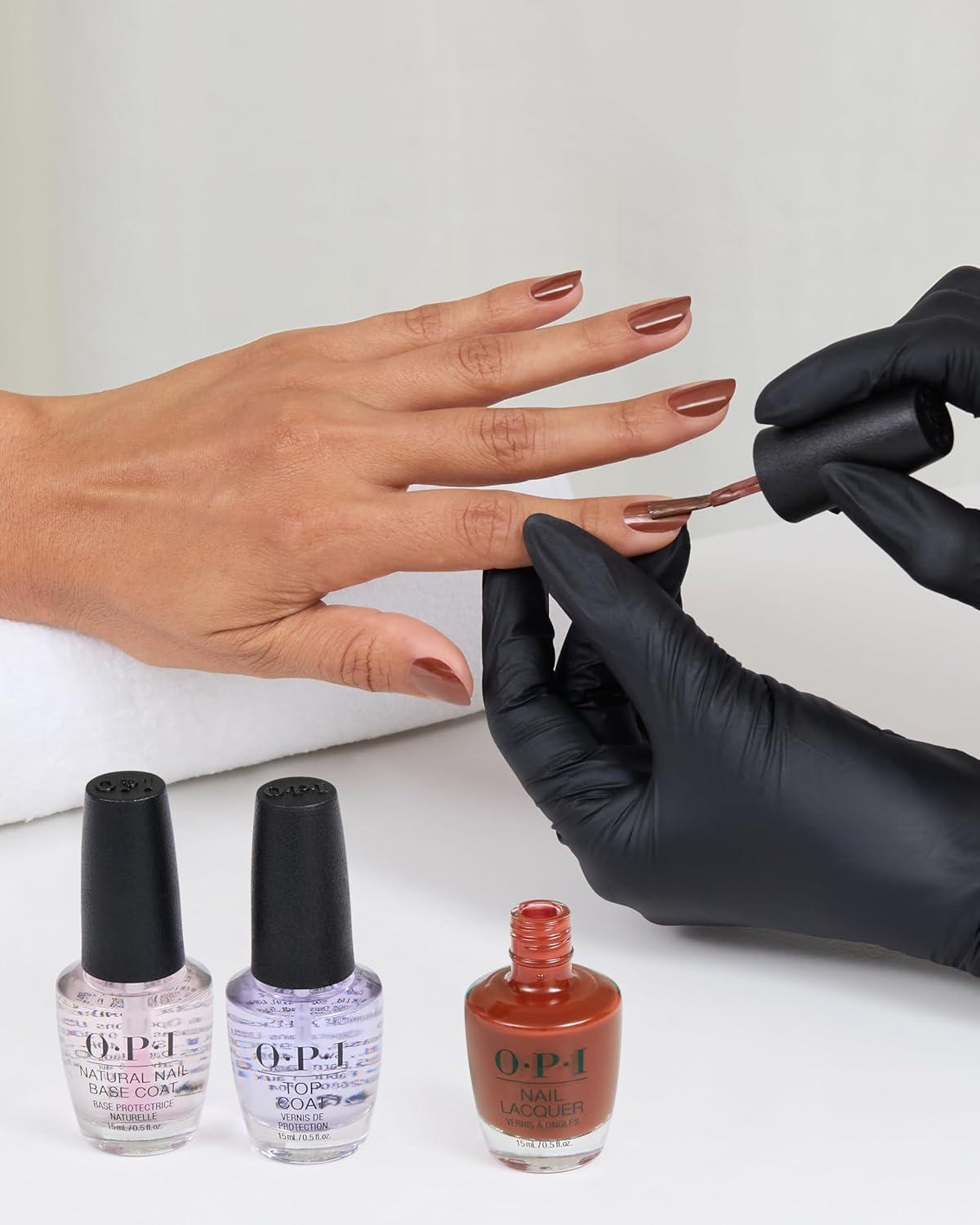 imageOPI Nail Lacquer Nail Polish  Opaque Crme and Sheer Nail Polish Shades  Fast Drying Streak Free and Chip Resistant Wear  Whats Your Manitude  Fall 2025Slip Dressed Up  Opaque Dark Red Brown