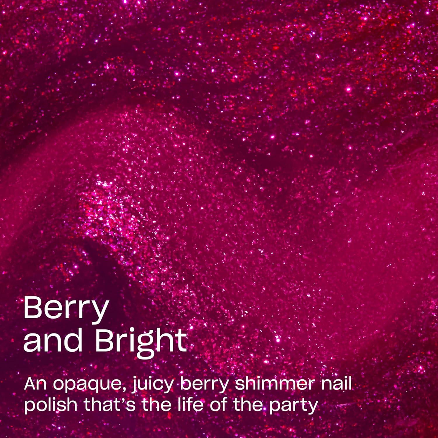 imageOPI Nail Lacquer Nail Polish Colors  SemiSheer Opaque ampamp Shimmer Winter Shades  Fast Drying Streak Free ampamp Chip Resistant Wear  Good Enough to Treat Collection  Holiday 2025Berry and Bright  Opaque Dark Neutral Purple with Pink Shimmer