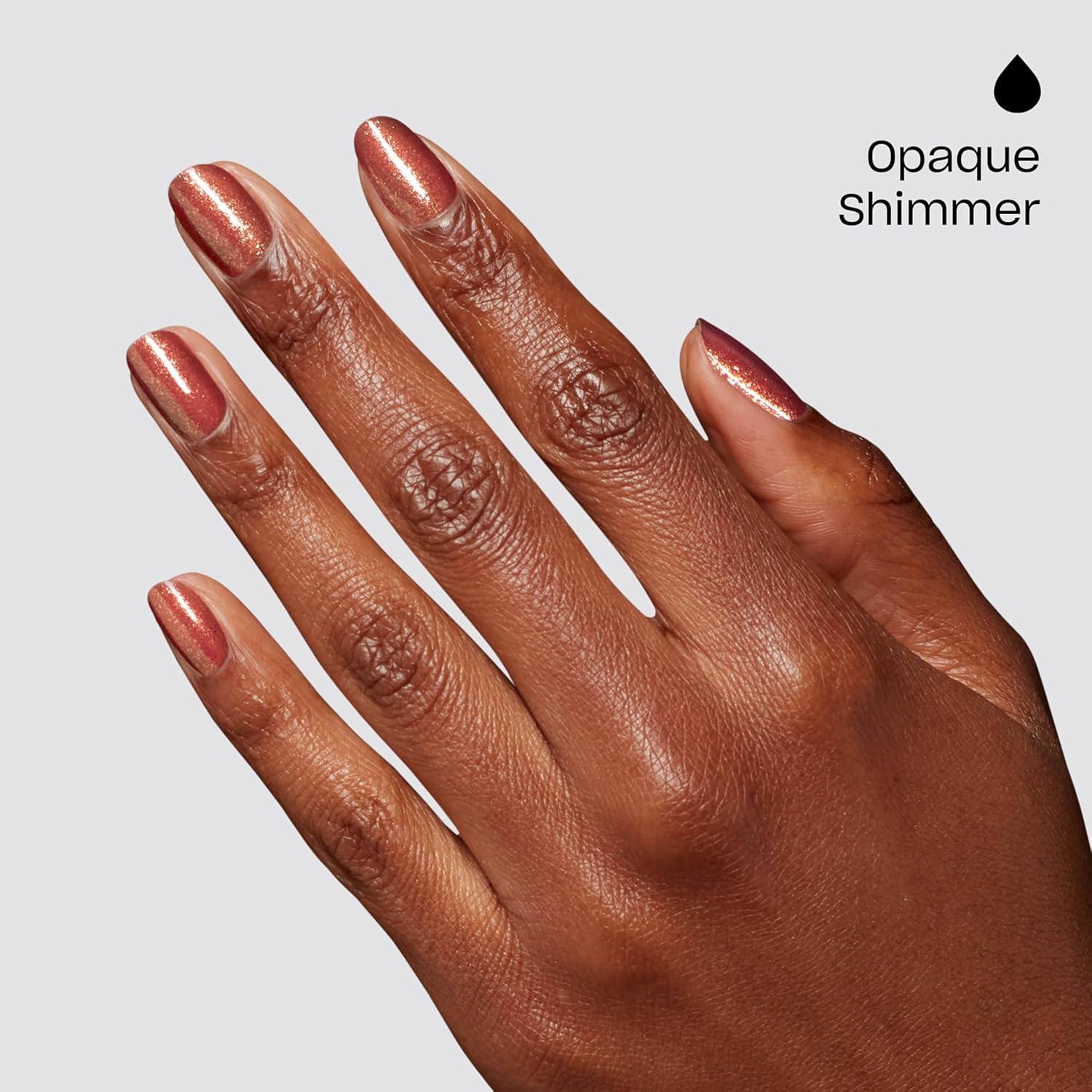 imageOPI Nail Lacquer Nail Polish Colors  SemiSheer Opaque ampamp Shimmer Winter Shades  Fast Drying Streak Free ampamp Chip Resistant Wear  Good Enough to Treat Collection  Holiday 2025Ginger Snapped  Opaque Dark Warm Copper Brown Shimmer