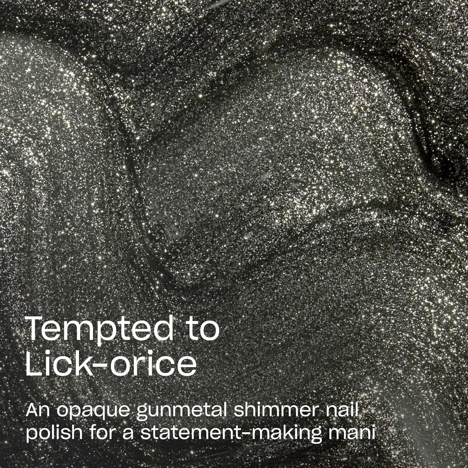 imageOPI Nail Lacquer Nail Polish Colors  SemiSheer Opaque ampamp Shimmer Winter Shades  Fast Drying Streak Free ampamp Chip Resistant Wear  Good Enough to Treat Collection  Holiday 2025Tempted to Lickorice  Opaque Dark Cool Gray Shimmer