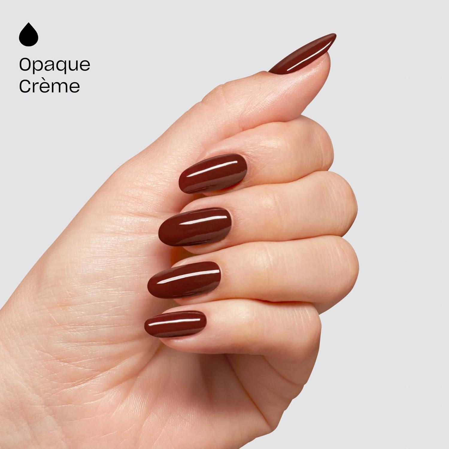imageOPI Nail Lacquer Nail Polish Colors  SemiSheer Opaque ampamp Shimmer Winter Shades  Fast Drying Streak Free ampamp Chip Resistant Wear  Good Enough to Treat Collection  Holiday 2025Starzipan on the Tree  Opaque Warm Dark Brown Crme