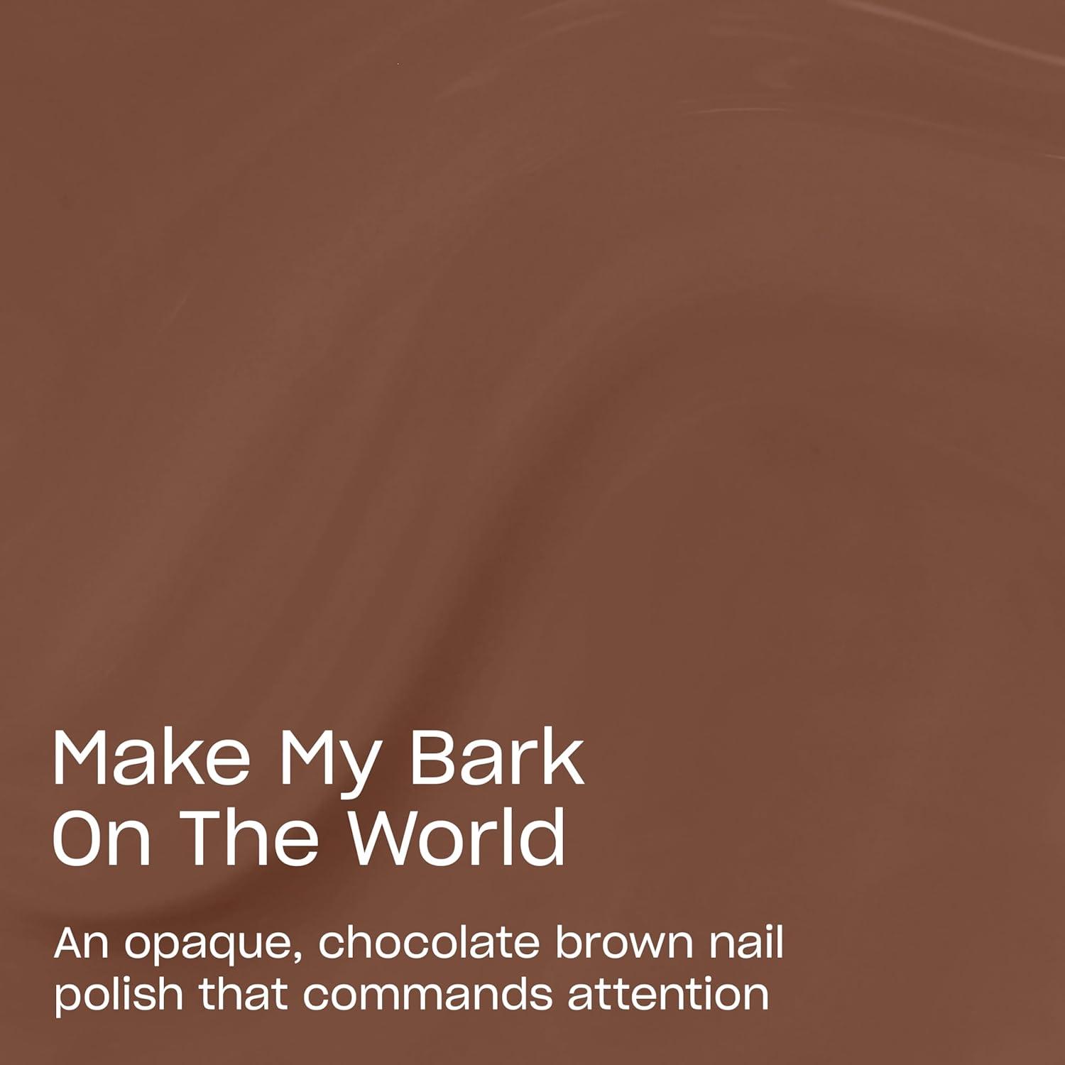 imageOPI Nature Strong Make My Bark on the World  Opaque Dark Neutral Brown Crme Natural Origin Nail Polish LE  Plant Based Vegan Cruelty Free