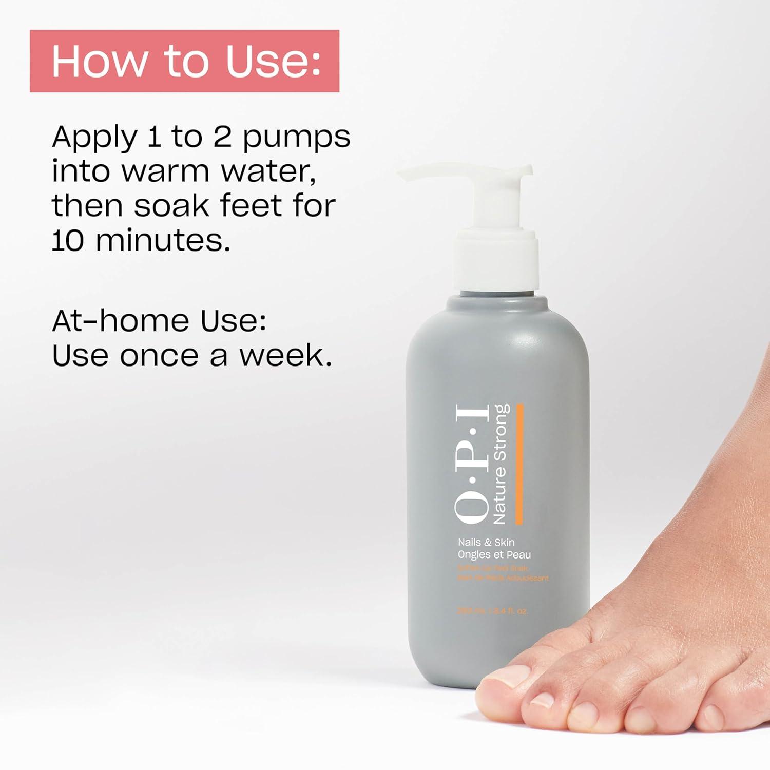 imageOPI Nature Strong Nails ampamp Skin  Moisturizing Cuticle Care ampamp Removal Treatments  Hydrating for Dry Cuticles Nails and Skin  Enriched with SkinSmoothing Emollients ampamp Natural Ingredients  VeganPedi Soak