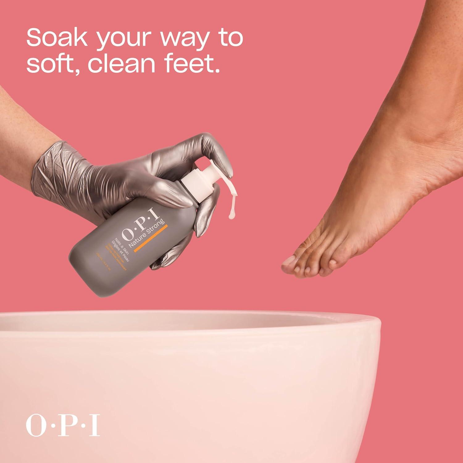 imageOPI Nature Strong Nails ampamp Skin  Moisturizing Cuticle Care ampamp Removal Treatments  Hydrating for Dry Cuticles Nails and Skin  Enriched with SkinSmoothing Emollients ampamp Natural Ingredients  VeganPedi Soak