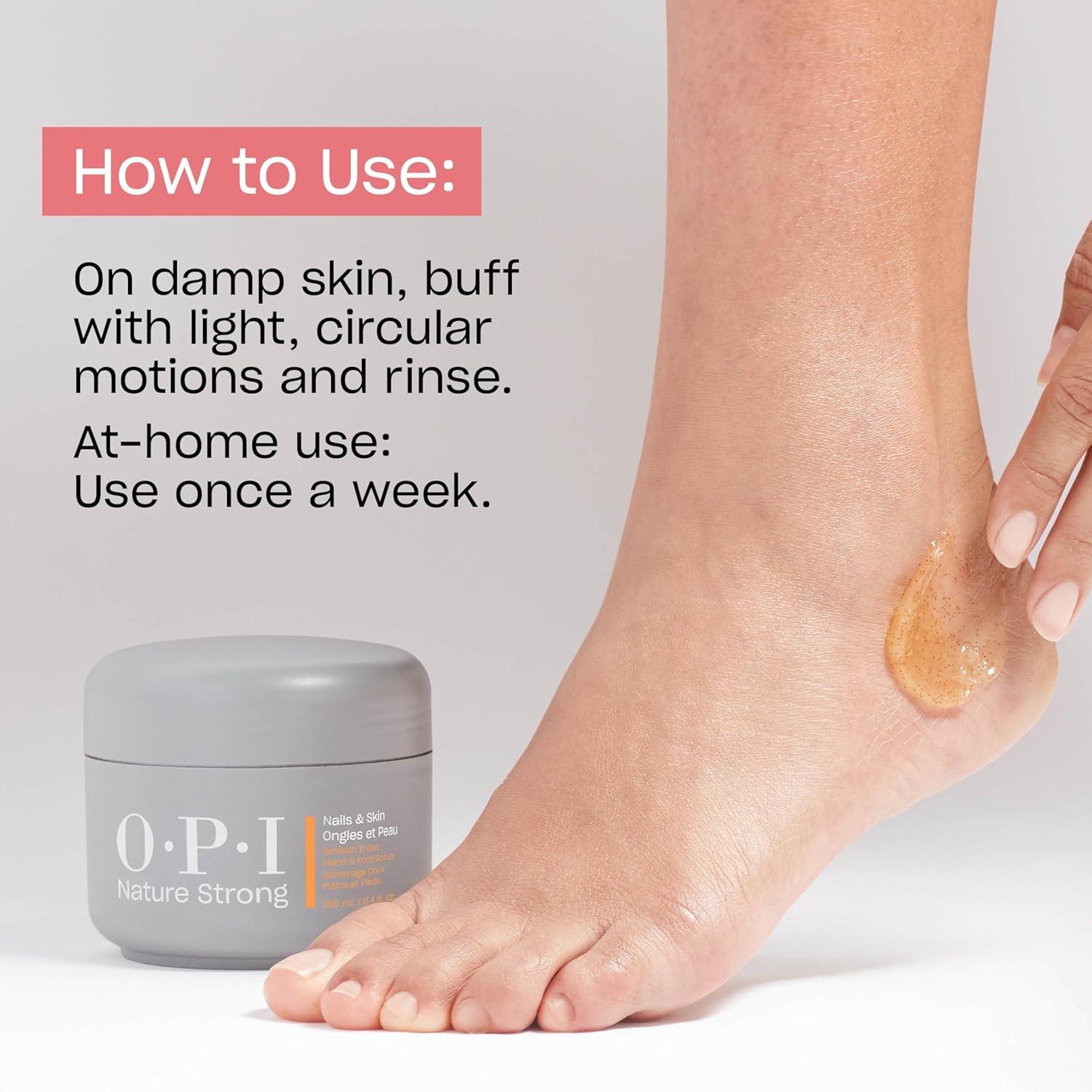 imageOPI Nature Strong Nails ampamp Skin  Moisturizing Cuticle Care ampamp Removal Treatments  Hydrating for Dry Cuticles Nails and Skin  Enriched with SkinSmoothing Emollients ampamp Natural Ingredients  VeganHand  Foot Scrub