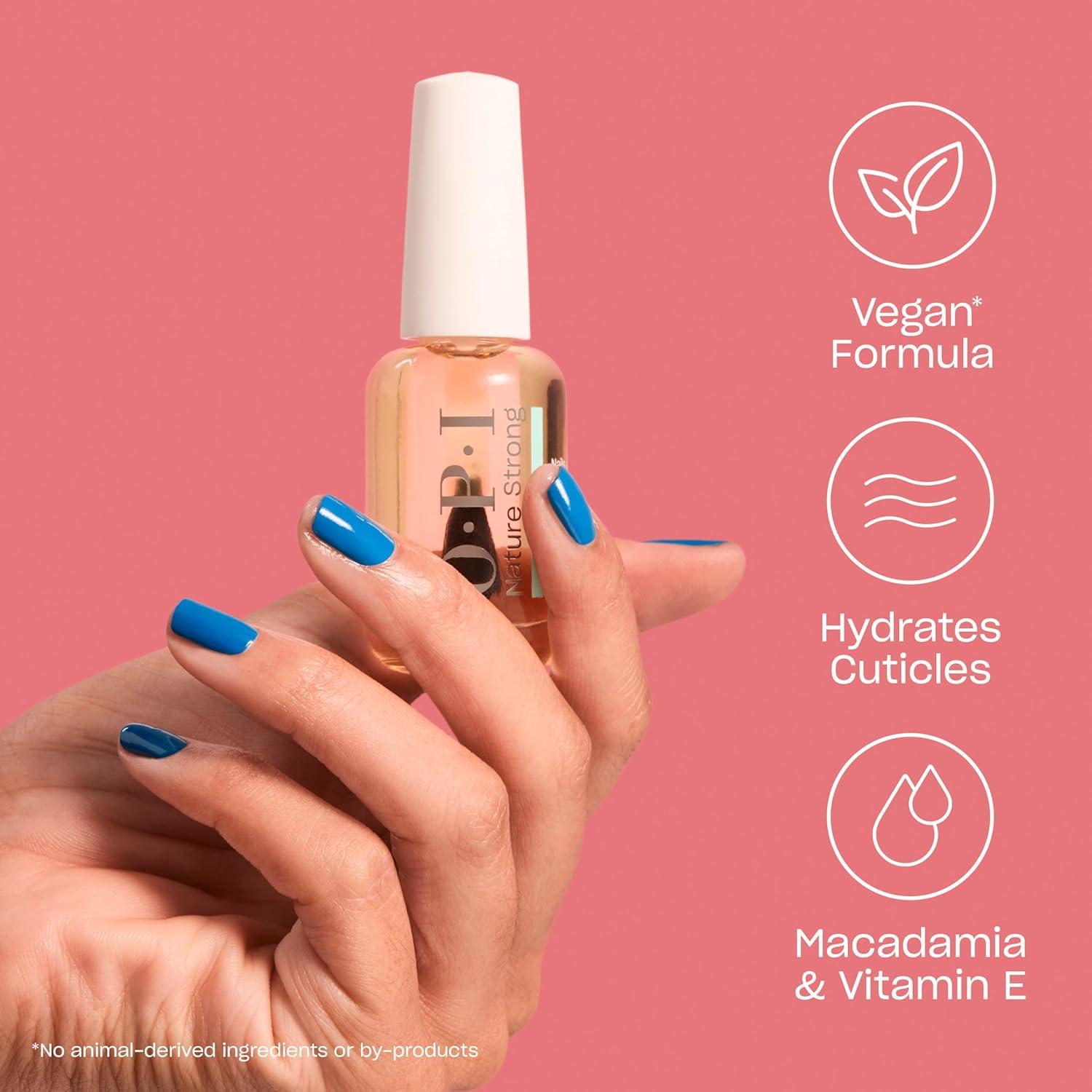 imageOPI Nature Strong Nails ampamp Skin  Moisturizing Cuticle Care ampamp Removal Treatments  Hydrating for Dry Cuticles Nails and Skin  Enriched with Smoothing Emollients ampamp Natural Ingredients  VeganCuticle Oil  Medium