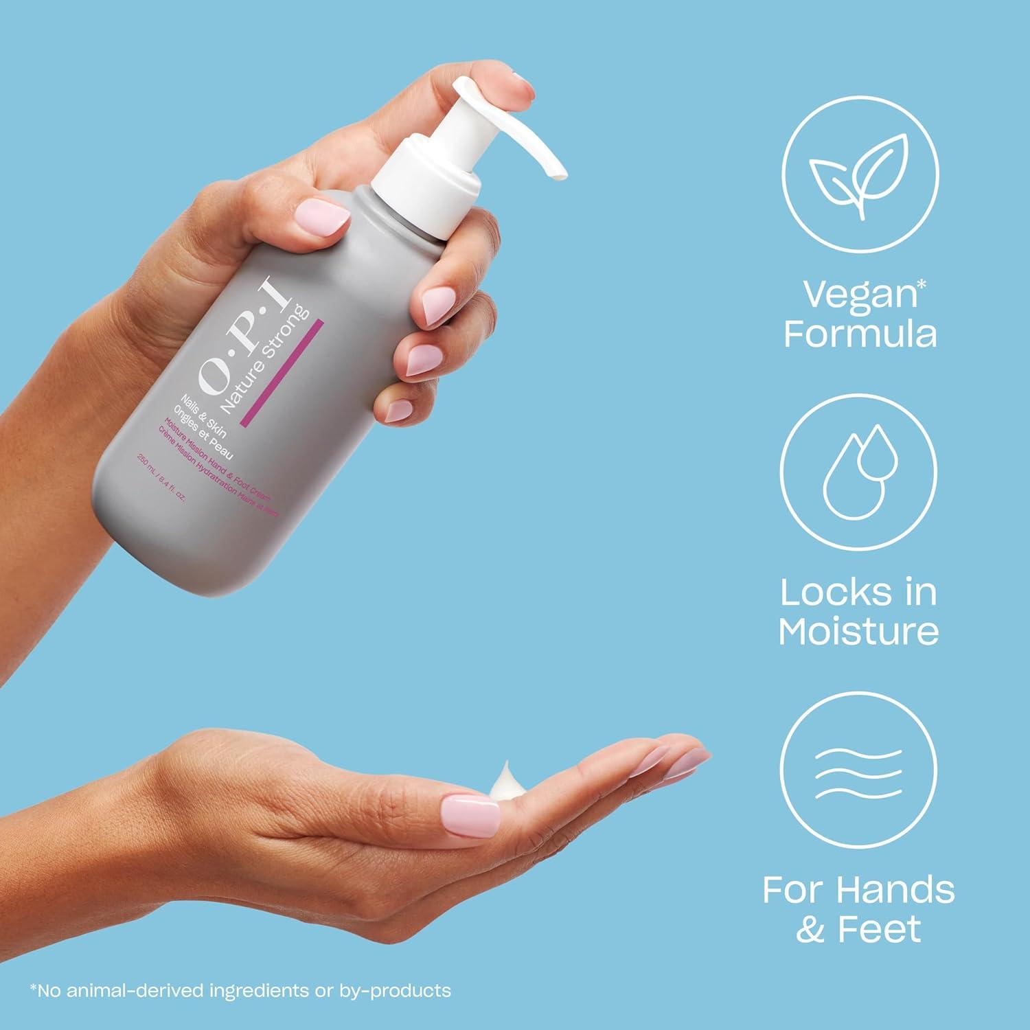 imageOPI Nature Strong Nails ampamp Skin  Moisturizing Cuticle Care ampamp Removal Treatments  Hydrating for Dry Cuticles Nails and Skin  Enriched with Smoothing Emollients ampamp Natural Ingredients  VeganHand  Foot Cream