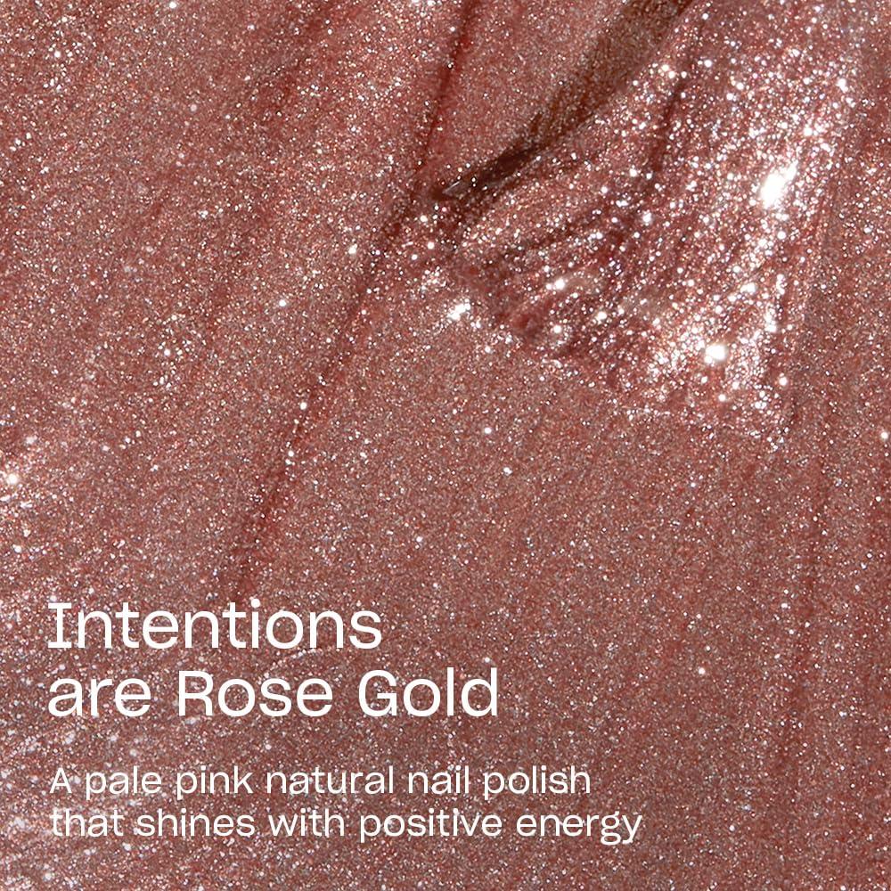 imageOPI Nature Strong Natural Origin 3Step System  Botanical Base Coat Top Coat and Various Nail Polish Colors  High Shine  Color Protection  EcoFriendly Plant Based Vegan ampamp Cruelty FreeIntentions are Rose Gold