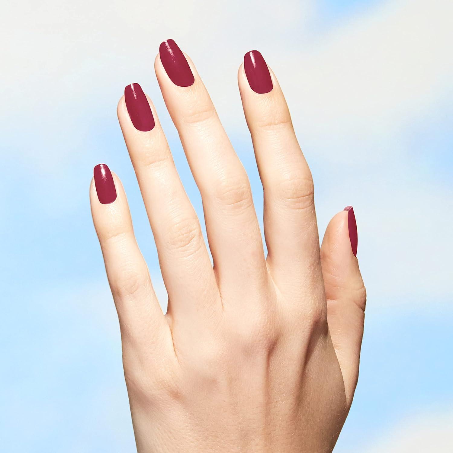 imageOPI Nature Strong Natural Origin 3Step System  Botanical Base Coat Top Coat and Various Nail Polish Colors  High Shine  Color Protection  EcoFriendly Plant Based Vegan ampamp Cruelty FreeGive a Garnet