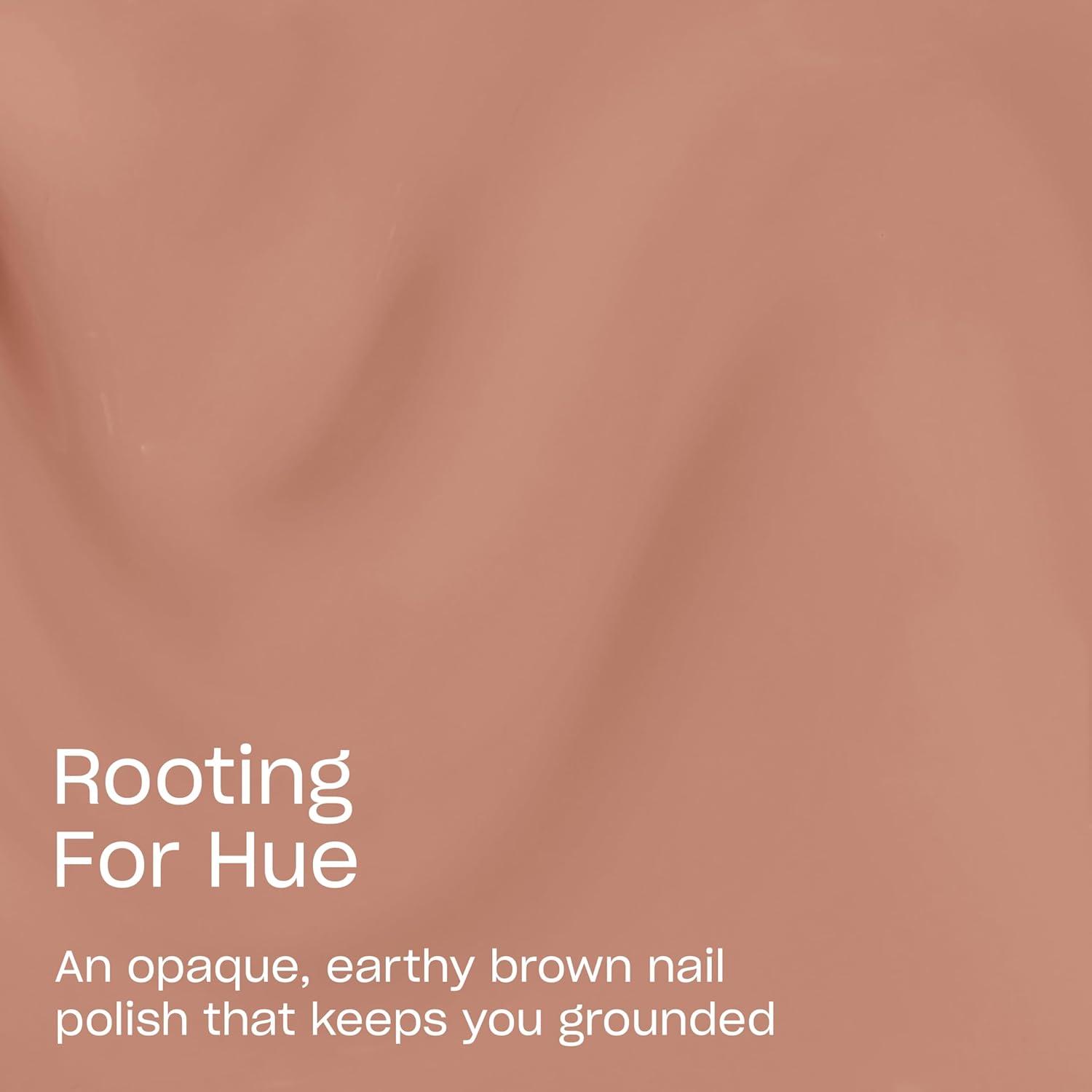 imageOPI Nature Strong Rooting For Hue  Opaque Warm Brown Crme Natural Origin Nail Polish LE  Plant Based Vegan Cruelty Free