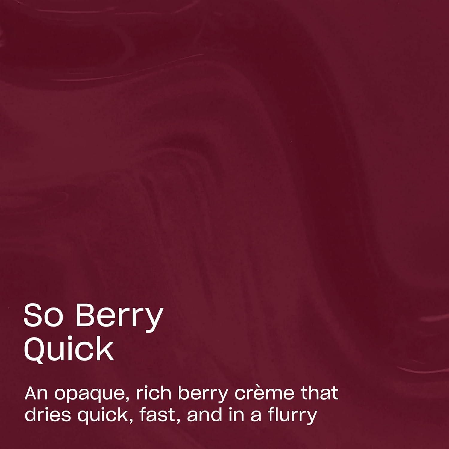 imageOPI RapiDry Quick Dry Nail Polish Colors  Opaque Crme ampamp Shimmer Winter Shades  Smudge Proof and Fast Drying in 60 Seconds  Vegan Formula  Snow Time to Waste  Holiday 2025So Berry Quick  Opaque Dark Berry Red