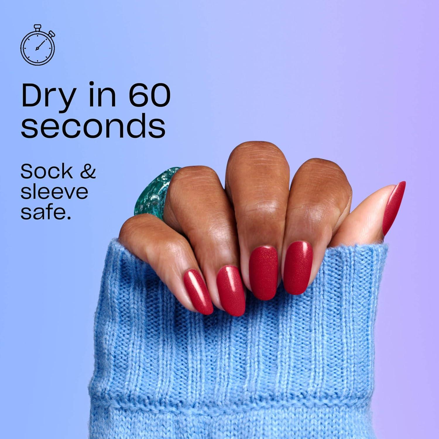 imageOPI RapiDry Quick Dry Nail Polish Colors  Opaque Crme ampamp Shimmer Winter Shades  Smudge Proof and Fast Drying in 60 Seconds  Vegan Formula  Snow Time to Waste  Holiday 2025What a Winterful World  Opaque Cool Dark Teal