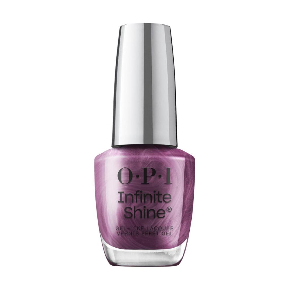 imageOPI Infinite Shine GelLike Lacquer  Opaque Crme Shimmer and Sheer Long Lasting Wear Vegan Nail Polish Shades  Whats Your Manitude  Fall 2025My Berry Janes  SemiSheer Dark Cool Purple Silver Shimmer
