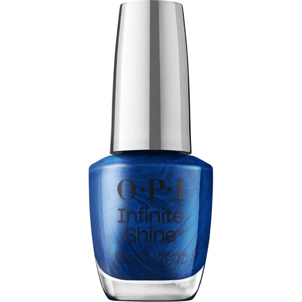 imageOPI Infinite Shine Nail Polish Colors  SemiSheer Sheer Bright Opaque ampamp Shimmer Winter Shades  Long Lasting Wear  Good Enough to Treat Collection  Holiday 2025SneakaBlue Candy  SemiSheer Dark Cool Blue Pearl Shimmer