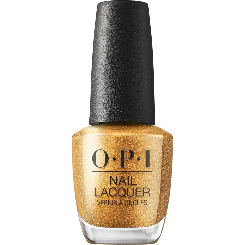 imageOPI Nail Lacquer Nail Polish Colors  SemiSheer Opaque ampamp Shimmer Winter Shades  Fast Drying Streak Free ampamp Chip Resistant Wear  Good Enough to Treat Collection  Holiday 2025Nougat by Nature  SemiSheer Bright Warm Dark Gold Shimmer