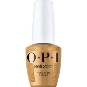 imageOPI GelColor  SemiSheer Opaque ampamp Shimmer Winter Shades  Long Lasting UV Cure Gel Nail Polish with High Shine  Vegan ampamp HEMA Free  Good Enough to Treat Collection  Holiday 2025Nougat by Nature  SemiSheer Bright Warm Dark Gold Shimmer