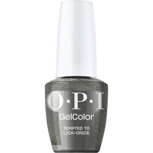 imageOPI GelColor  SemiSheer Opaque ampamp Shimmer Winter Shades  Long Lasting UV Cure Gel Nail Polish with High Shine  Vegan ampamp HEMA Free  Good Enough to Treat Collection  Holiday 2025Tempted to Lickorice  Opaque Dark Cool Gray Shimmer