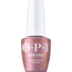 imageOPI GelColor  SemiSheer Opaque ampamp Shimmer Winter Shades  Long Lasting UV Cure Gel Nail Polish with High Shine  Vegan ampamp HEMA Free  Good Enough to Treat Collection  Holiday 2025Butter Me Up Toffee  SemiSheer Warm Red Berry Brown with Gold Shimmer