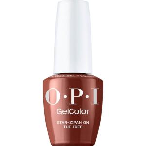 imageOPI GelColor  SemiSheer Opaque ampamp Shimmer Winter Shades  Long Lasting UV Cure Gel Nail Polish with High Shine  Vegan ampamp HEMA Free  Good Enough to Treat Collection  Holiday 2025Starzipan on the Tree  Opaque Warm Dark Brown Crme