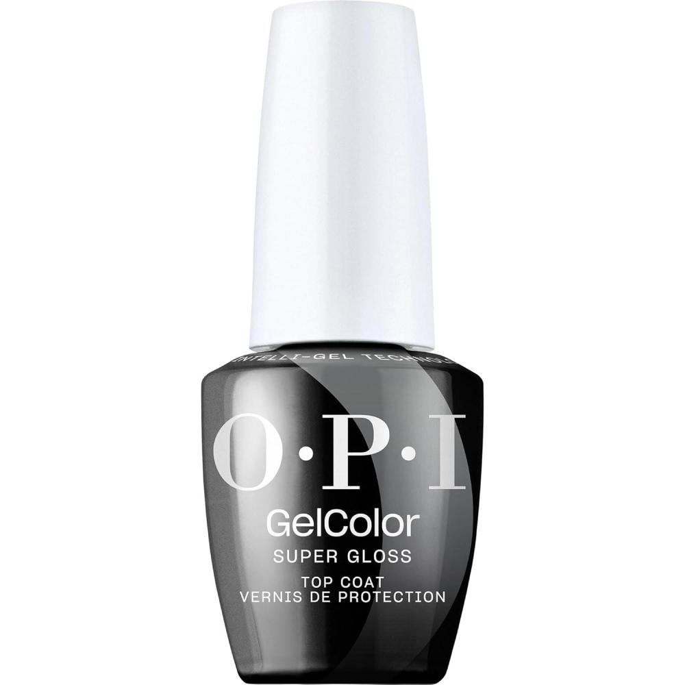 imageOPI GelColor Base ampamp Top Coats  Strong Adhesion High Shine ampamp Matte Finish for LED Cure Gel Nail Polish  Protects Color ampamp Nail Art  Prevents Discoloration or Chipping  Vegan ampamp HEMA Free  05 Fl OzSuper Gloss Top Coat