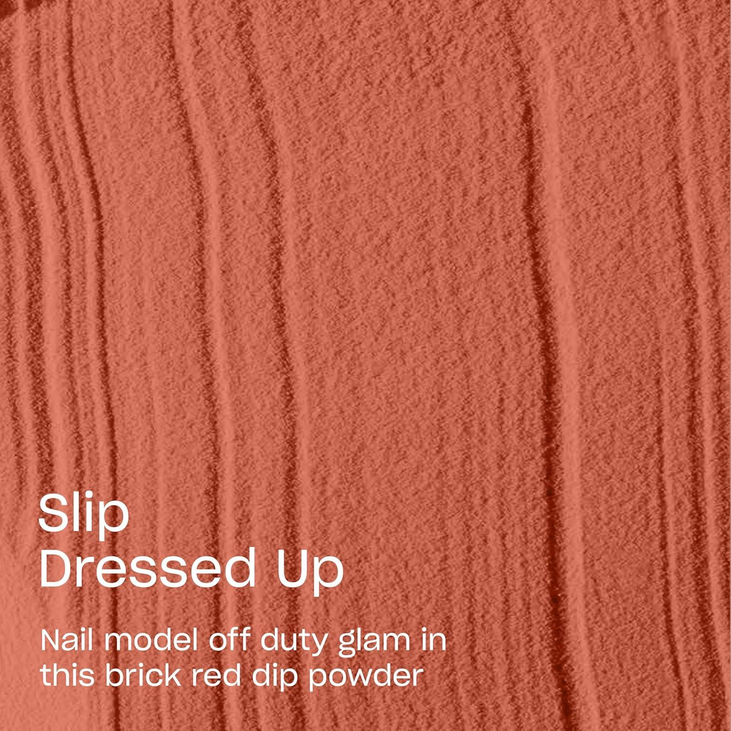 imageOPI Powder Perfection Nail Dipping PowderSlip Dressed Up  Opaque Dark Red Brown