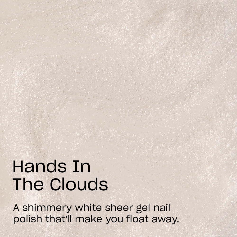imageOPI GelColor LED Cure Gel Nail Polish  White Gray ampamp Black Shades  SalonQuality Shine LongLasting Wear  Easily Soak Off Removal  Vegan ampamp HEMA Free  05 Fl OzHands In The Clouds  SemiSheer Pastel White Shimmer